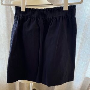 Loft navy blue elastic waist linen skirt - size 0